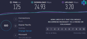 Riseup VPN speed test 2026